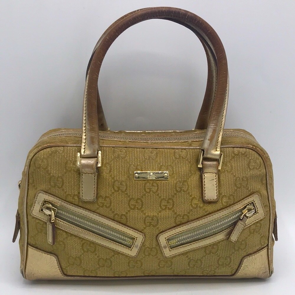 Authentic Gucci Monogram Vintage Small Handbag